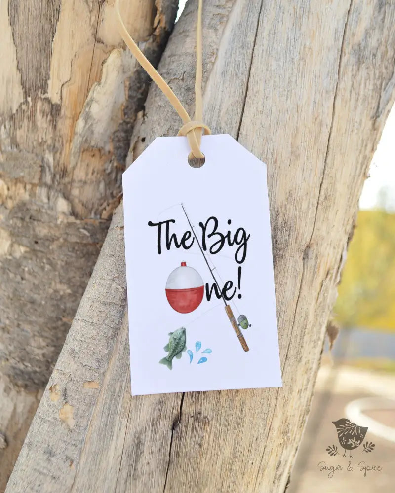 The Big One Fishing Gift Tag - Premium Craft Supplies & Tools > Party & Gifting > Labels, Stickers & Tags > Tags from Sugar and Spice Invitations - Just $26! Shop now at Sugar and Spice Paper