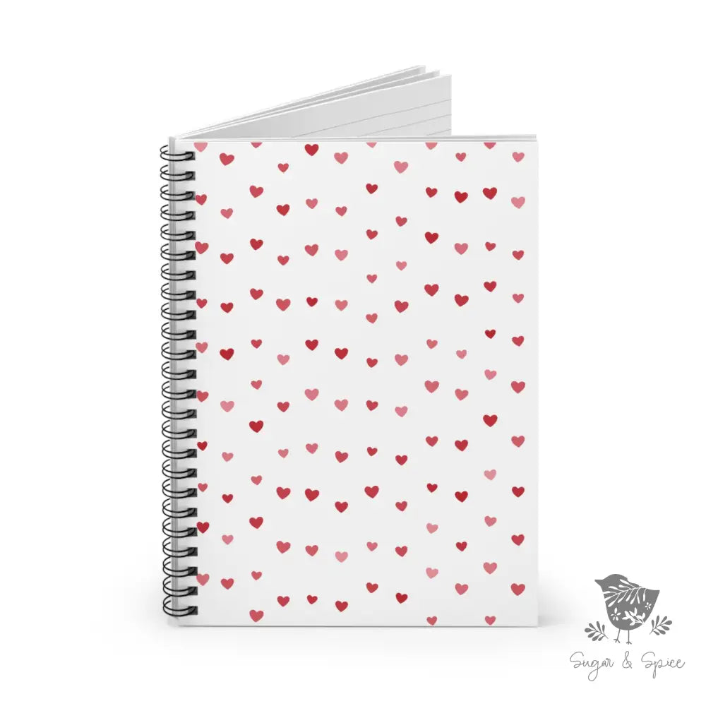 Valentine Hearts Spiral Notebook - Ruled Line Paper Products