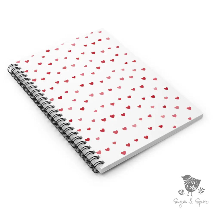Valentine Hearts Spiral Notebook - Ruled Line Paper Products