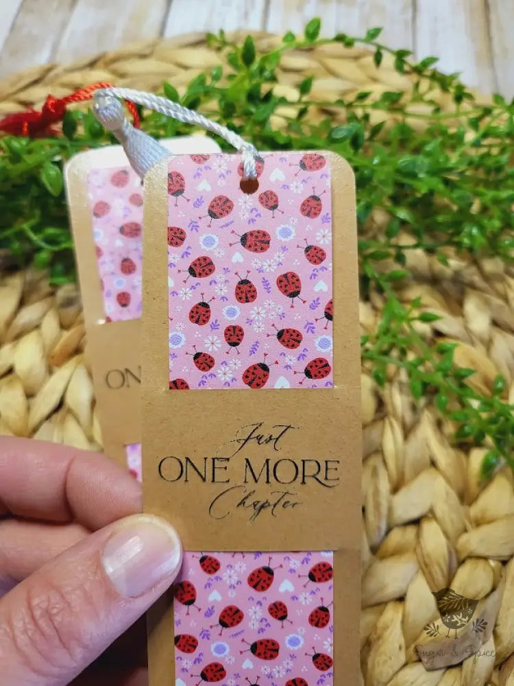 Valentines Day Ladybug Pattern Acrylic Bookmark Engraved Gifts