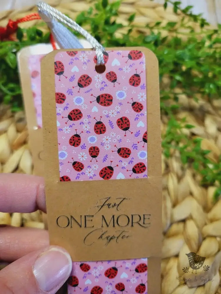 Valentines Day Ladybug Pattern Acrylic Bookmark - Premium Engraved Gifts from Sugar and Spice - Just $4.87! Shop now at Sugar and Spice Paper