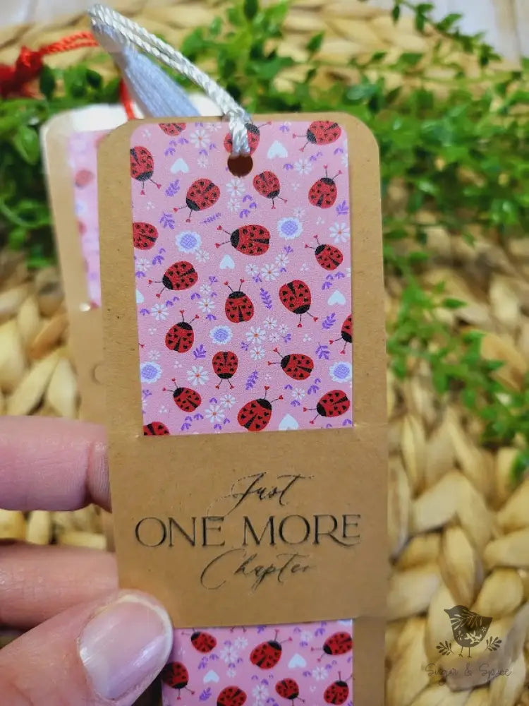 Valentines Day Ladybug Pattern Acrylic Bookmark Engraved Gifts