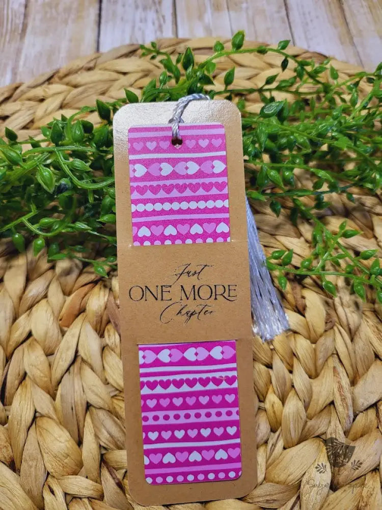 Valentines Day Red and Pink Pattern Acrylic Bookmark - Premium Engraved Gifts from Sugar and Spice - Just $4.87! Shop now at Sugar and Spice Paper