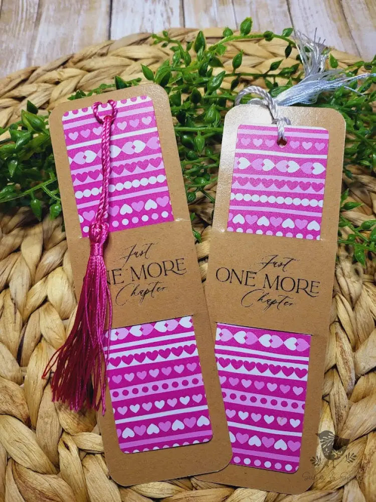 Valentines Day Red and Pink Pattern Acrylic Bookmark - Premium Engraved Gifts from Sugar and Spice - Just $4.87! Shop now at Sugar and Spice Paper