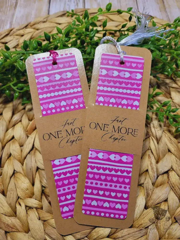 Valentines Day Red and Pink Pattern Acrylic Bookmark - Premium Engraved Gifts from Sugar and Spice - Just $4.87! Shop now at Sugar and Spice Paper