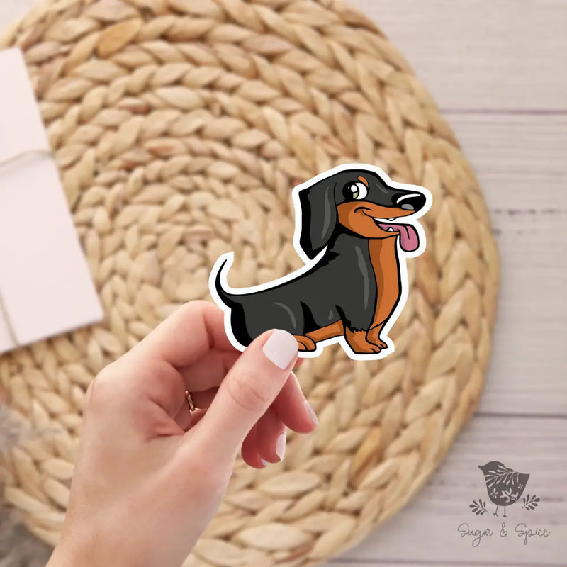 Weiner Dog Stickers - Premium  from Sugar and Spice Invitations - Just $3! Shop now at Sugar and Spice Paper
