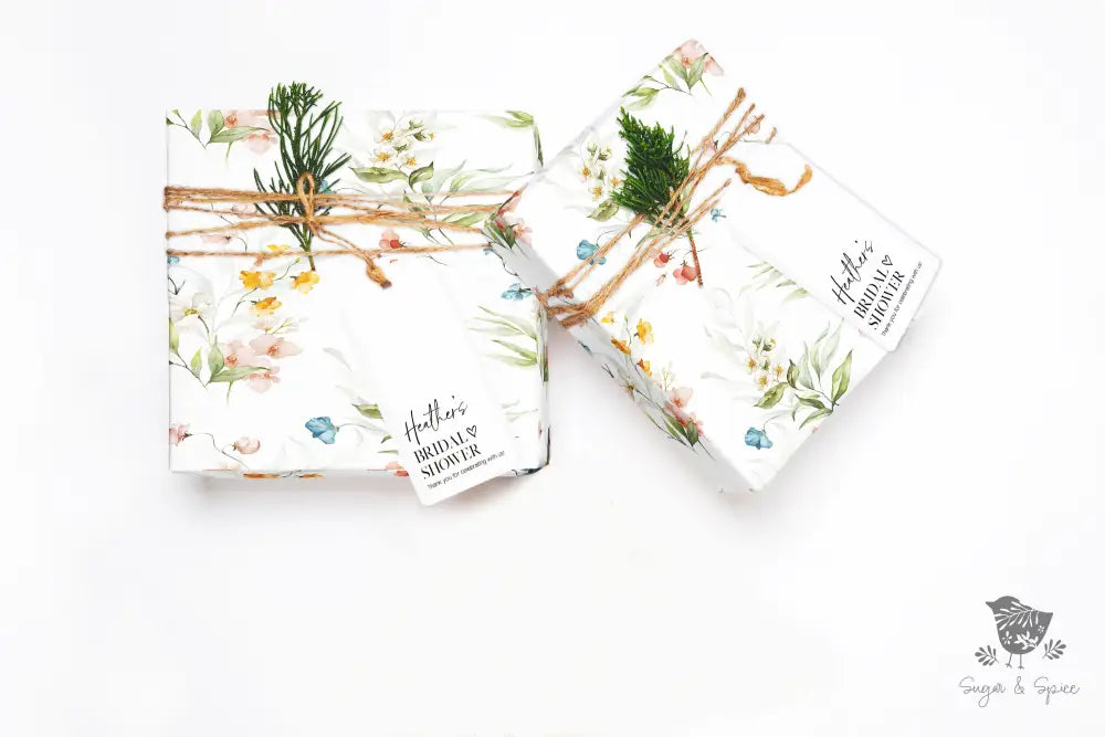 Wild Flowers Wrapping Paper Craft Supplies & Tools > Party Gifting Packaging