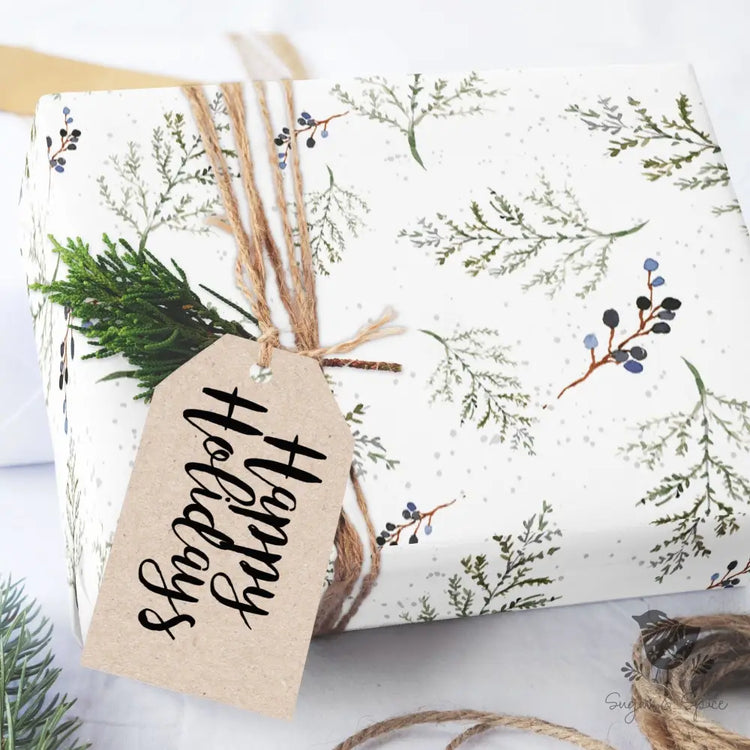 Winter Berry Wrapping Paper Craft Supplies & Tools > Party Gifting Packaging