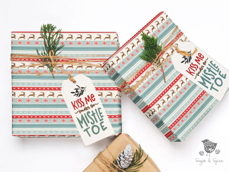 Winter Deer Wrapping Paper - Premium Craft Supplies & Tools > Party & Gifting > Packaging & Wrapping from Sugar and Spice Invitations - Just $26.10! Shop now at Sugar and Spice Paper
