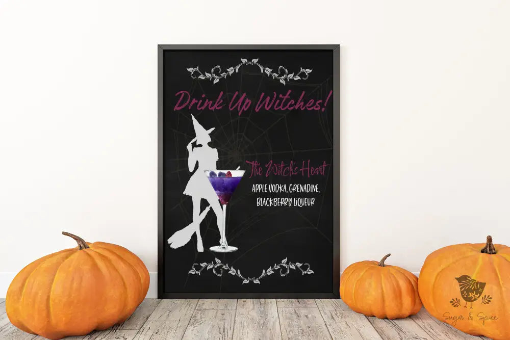 Witches Halloween Signature Drink Sign